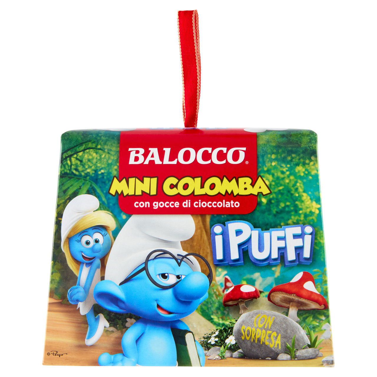 Mini colomba puffi con gocce di cioccolato 100 gr