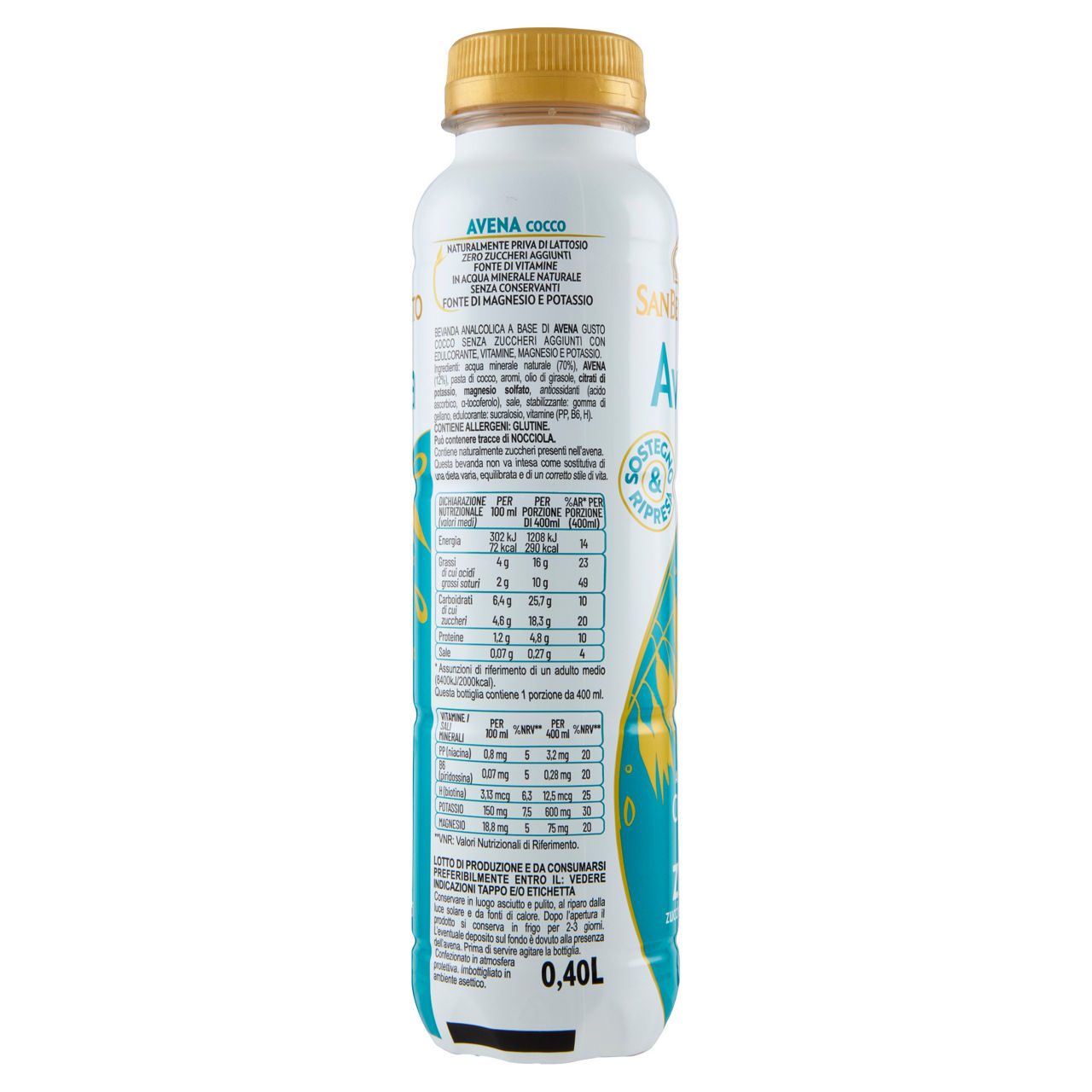 SAN BENEDETTO AVENA COCCO PET ML 400 - Immagine 31