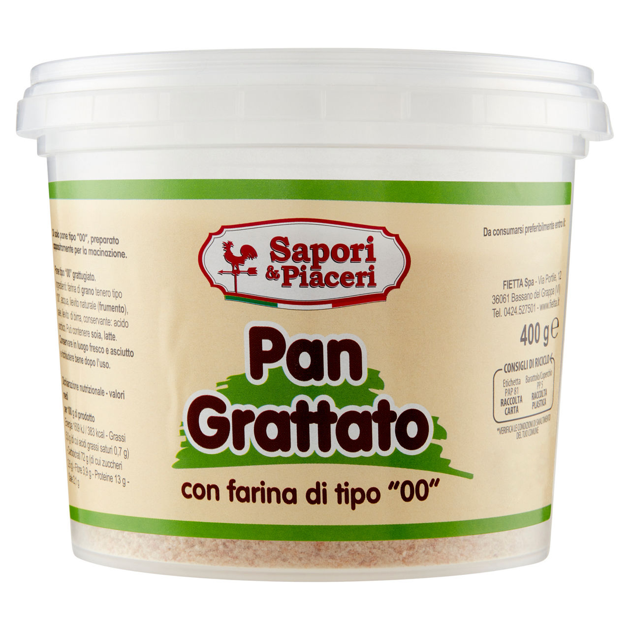 Pangrattato con farina "00" 400 gr