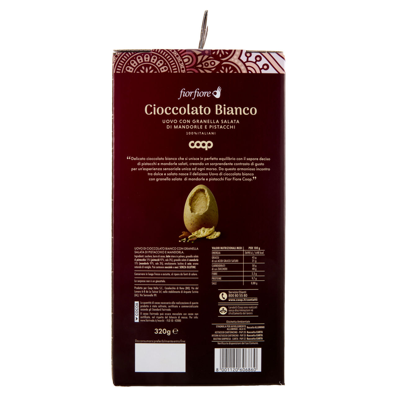 Uovo di cioccolato bianco 320 gr - Immagine 31