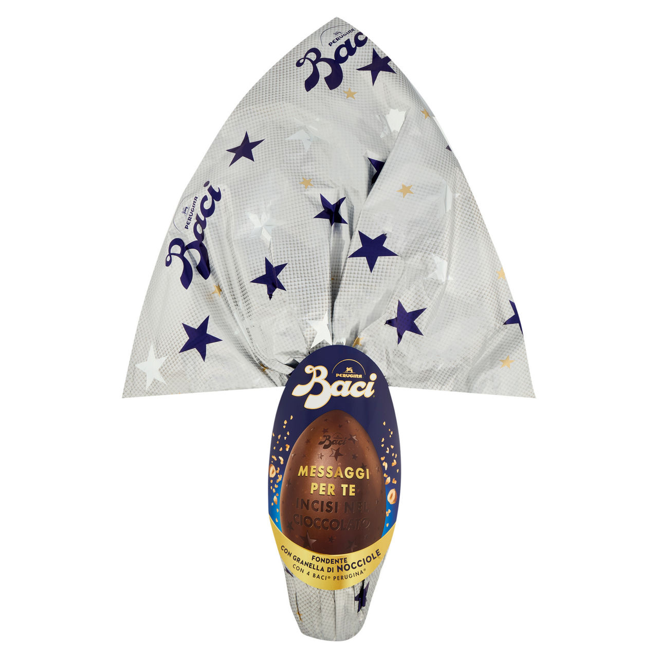 Uovo di cioccolato fondente baci perugina incisioni 310 gr