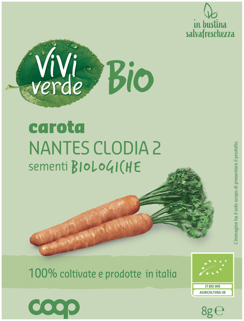Sementi bio carota nantes clodia 2  gr 8