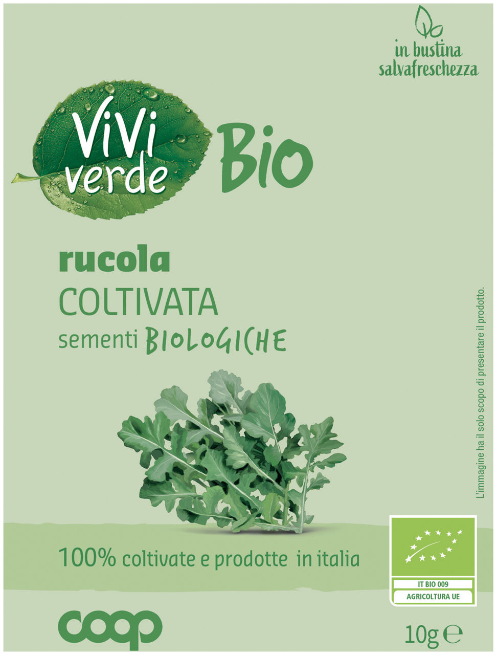 Sementi bio rucola coltivata gr 10