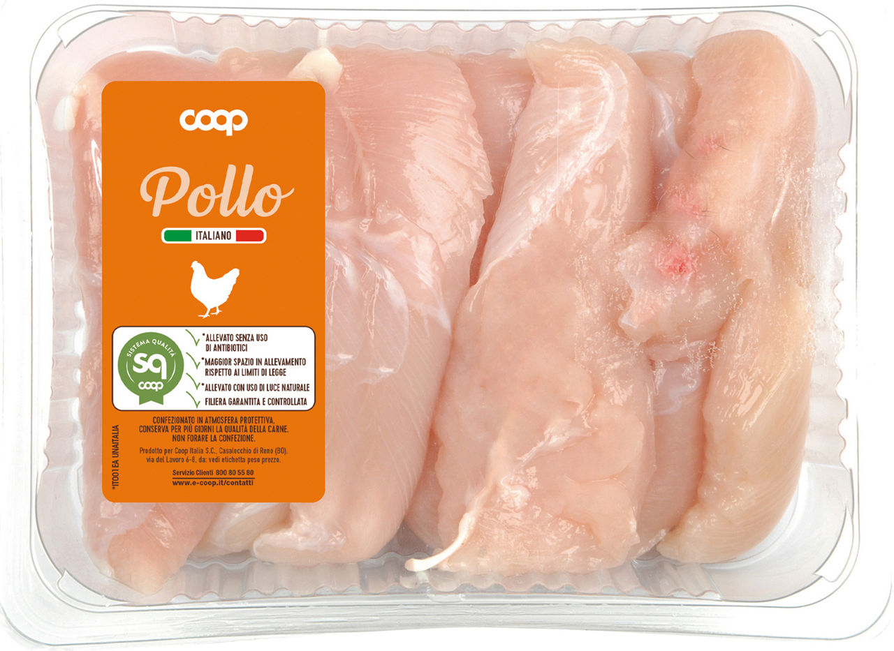Pollo petto filetto senza uso di antibiotici atp 400 g sq