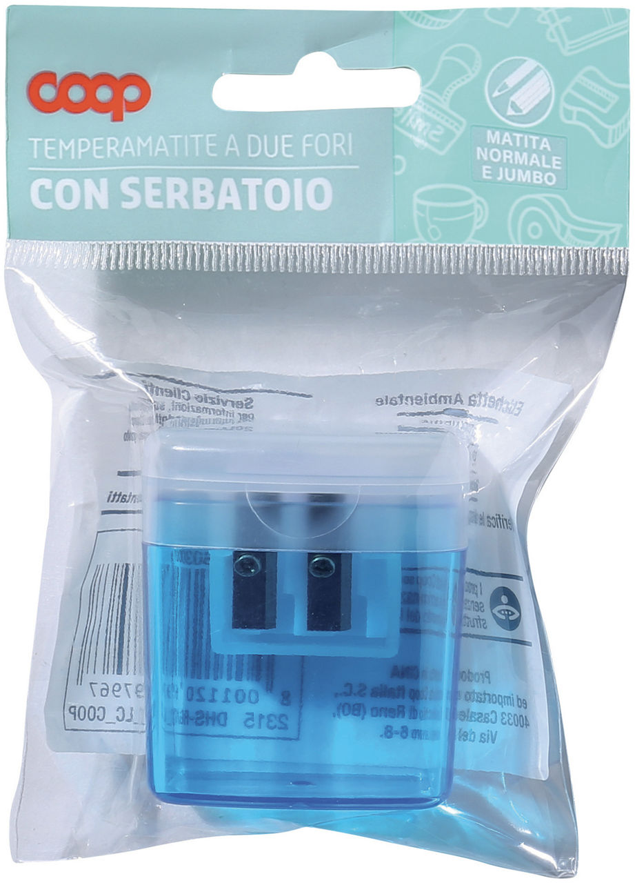Temperamatite a due fori con serbatoio