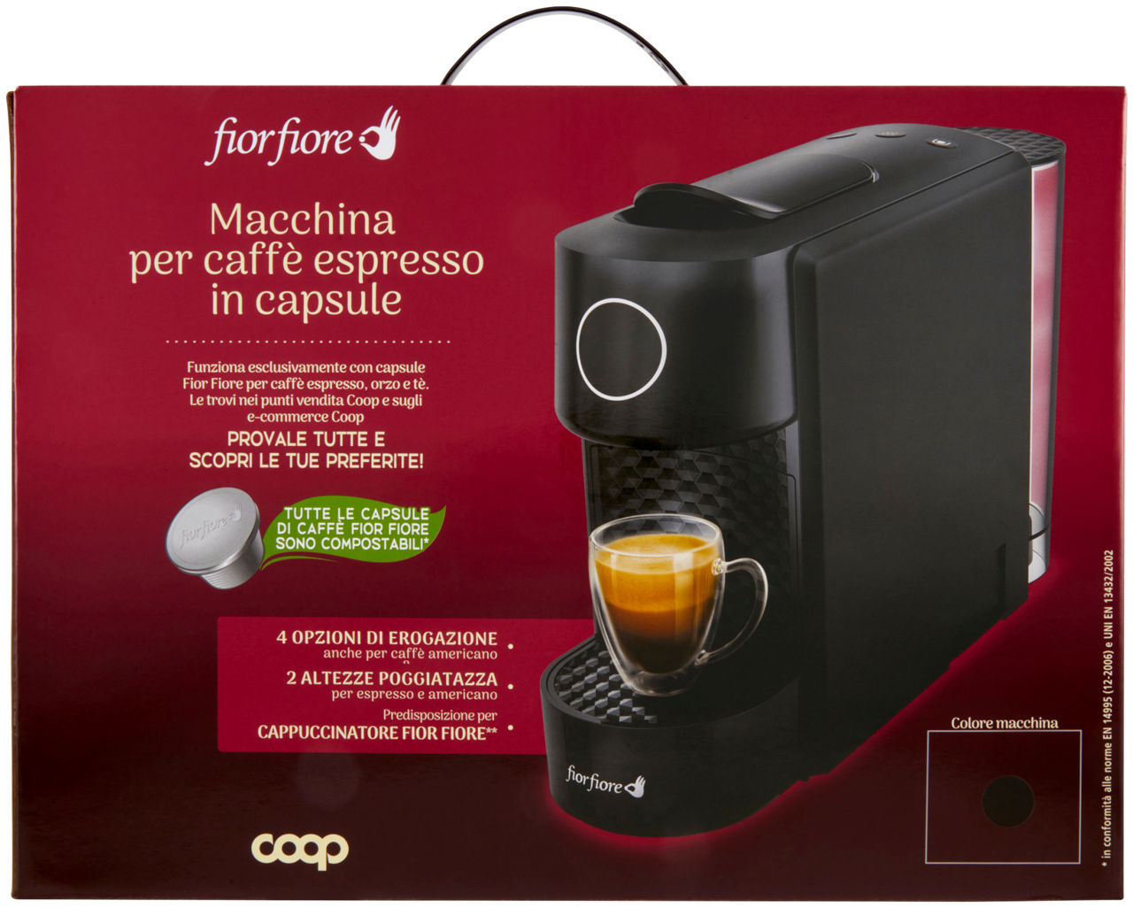 Macchina per caffe espresso in capsule fior fiore nero - Immagine 11