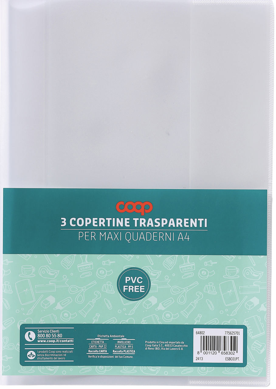 3 coprimaxi quaderni coop neutro