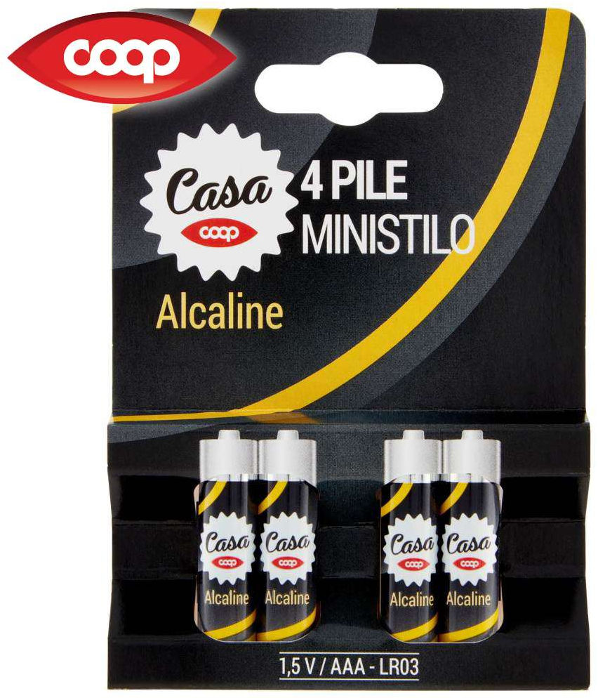 4 PILE COOP MINISTILO ALCALINE - Immagine 01