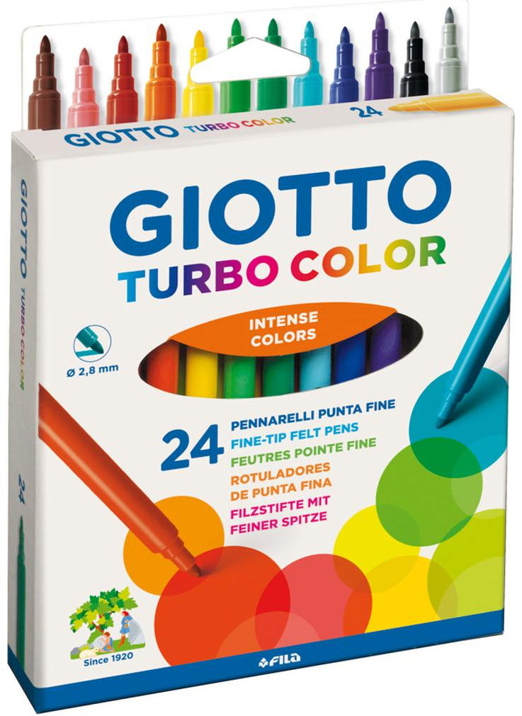 24 pennarelli turbo color giotto