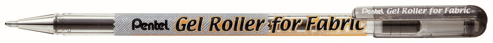 Penna roller permanente per tessuti nero