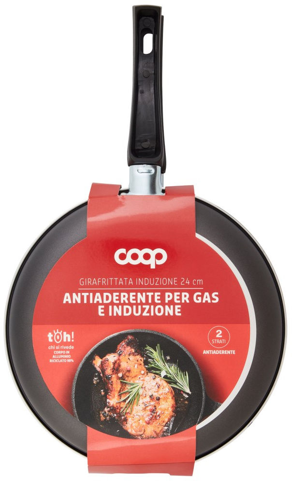 Girafrittata 24 cm antiaderente per gas e induzione