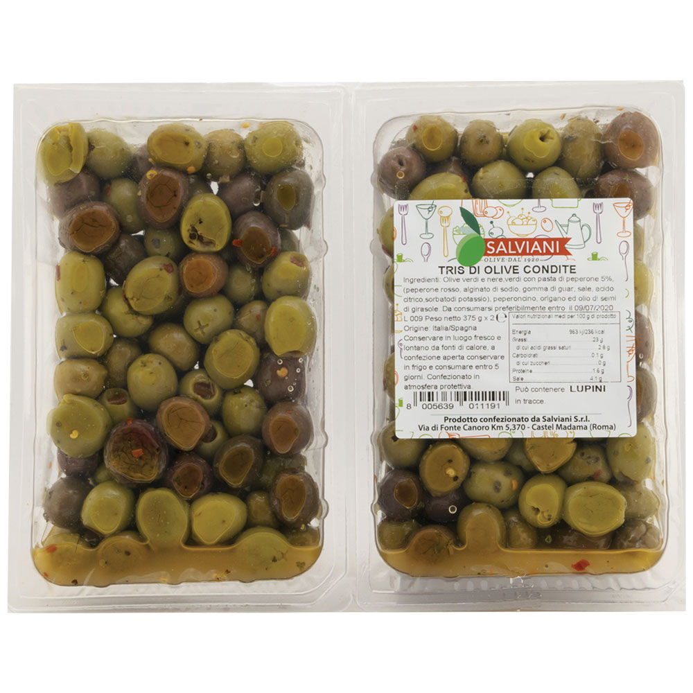Tris olive condite 