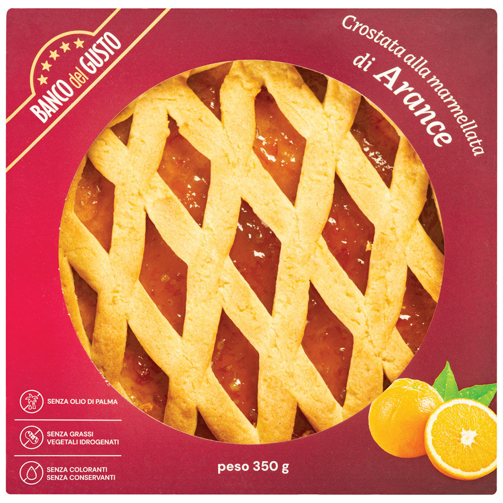 Crostata all'arancia 350 gr