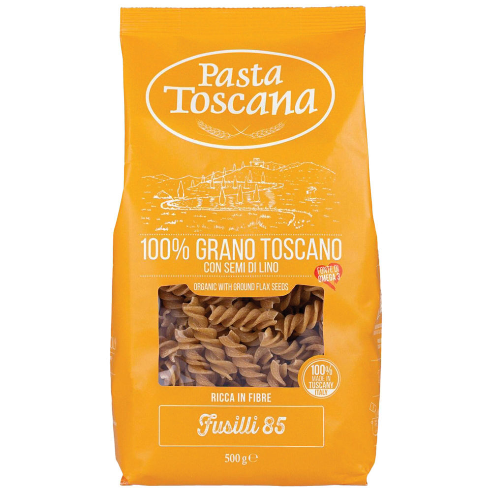 Fusilli n.85 pasta toscana integrale/bio omega 3 gr 500
