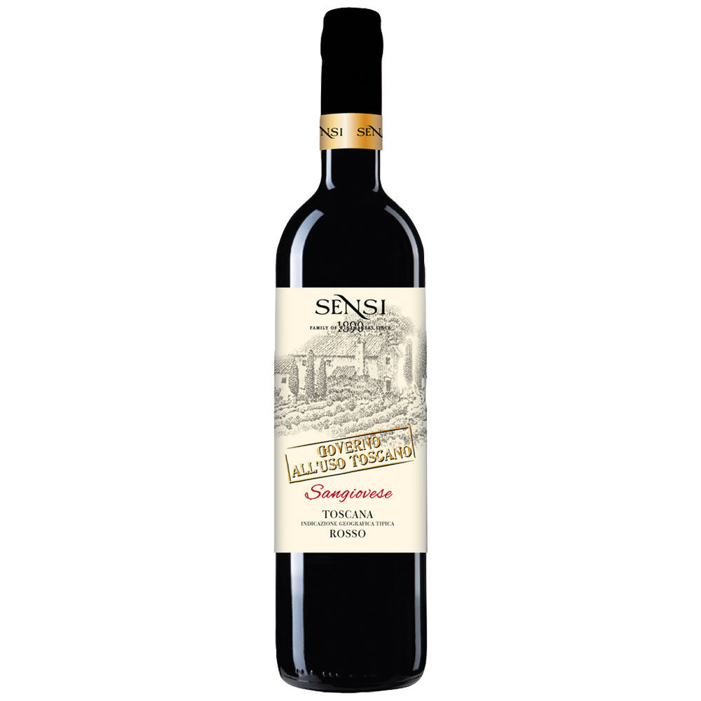 Vino rosso chianti igt governo all’uso toscano 750 ml