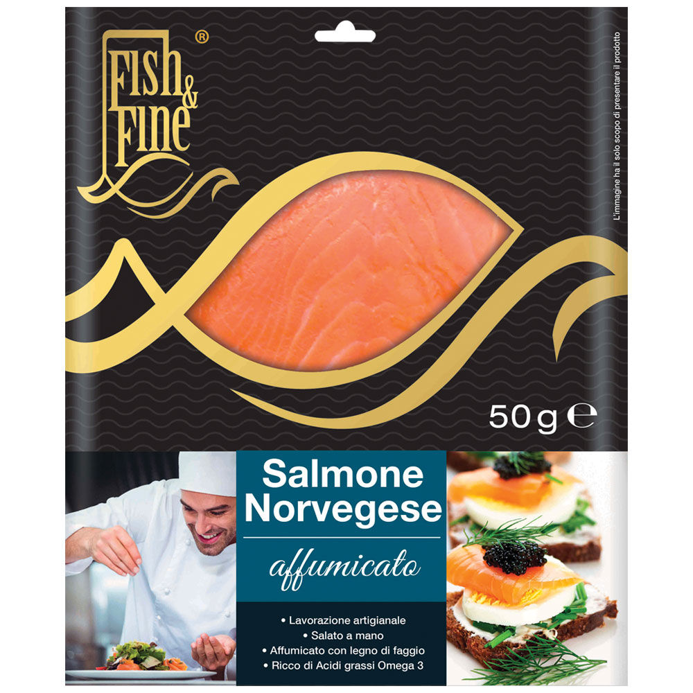 Salmone norvegese affumicato a fette gr 50 - 0