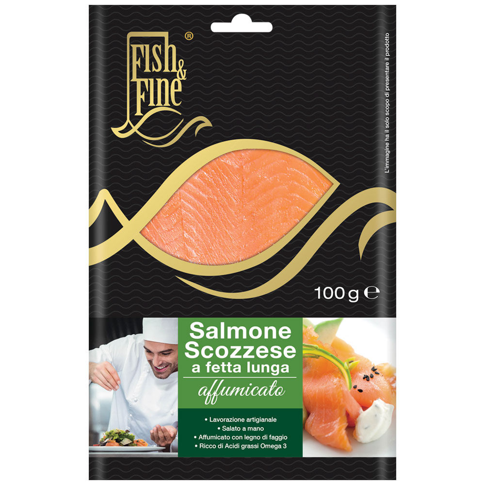 Salmone scozzese affumicato gr 100 - 0