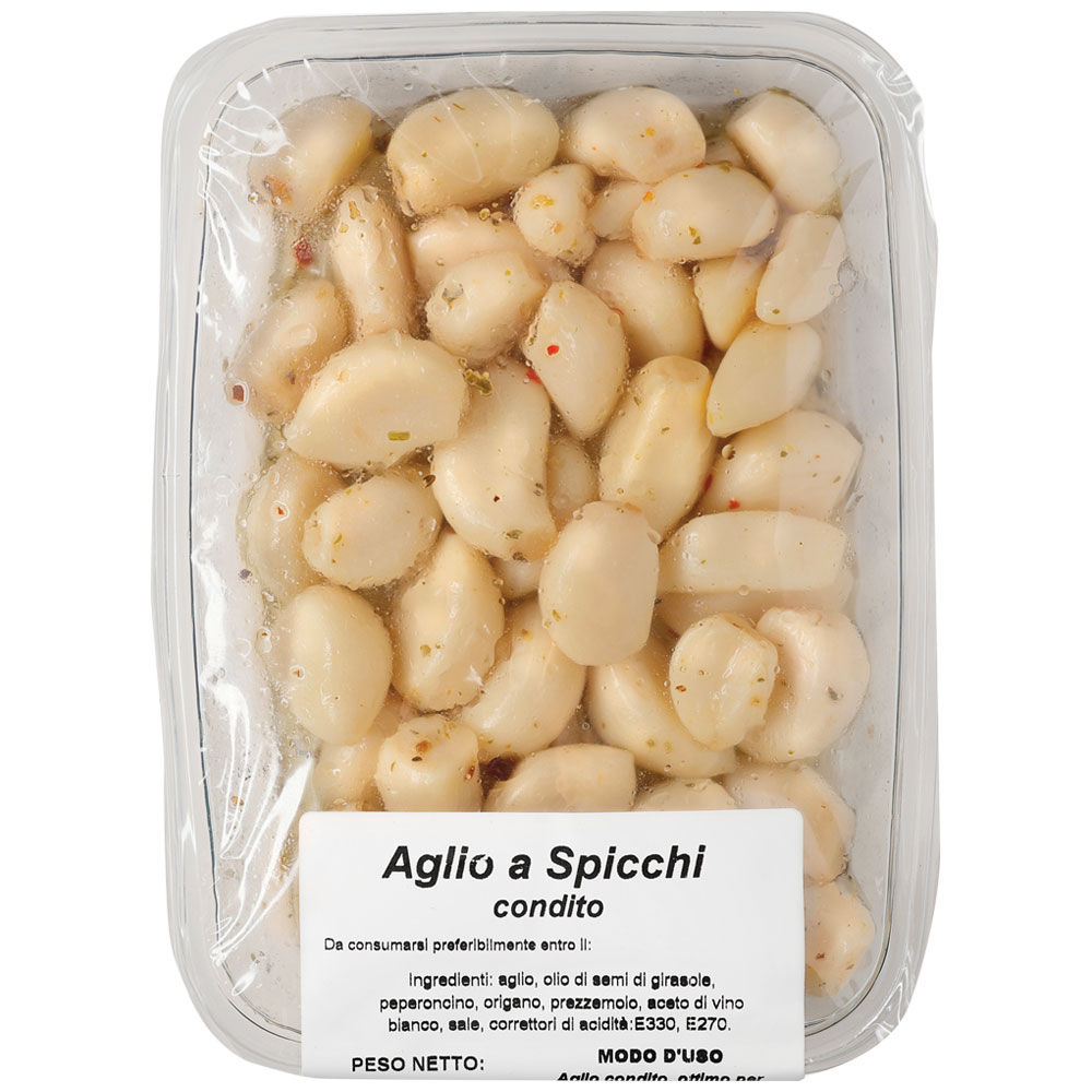 Aglio a spicchi condito 180 gr