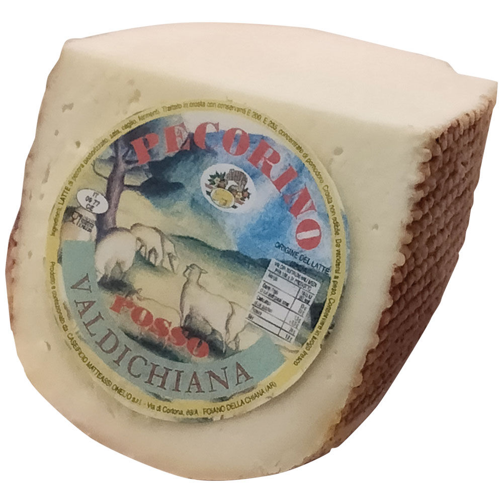 Formaggio pecorino semistagionato rosso valdichiana 500 gr