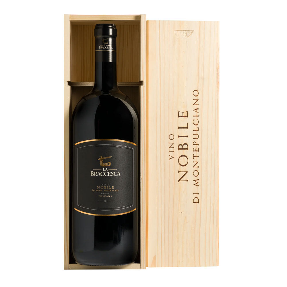 Cassetta legno vino nobile di montepulciano lt.1,5