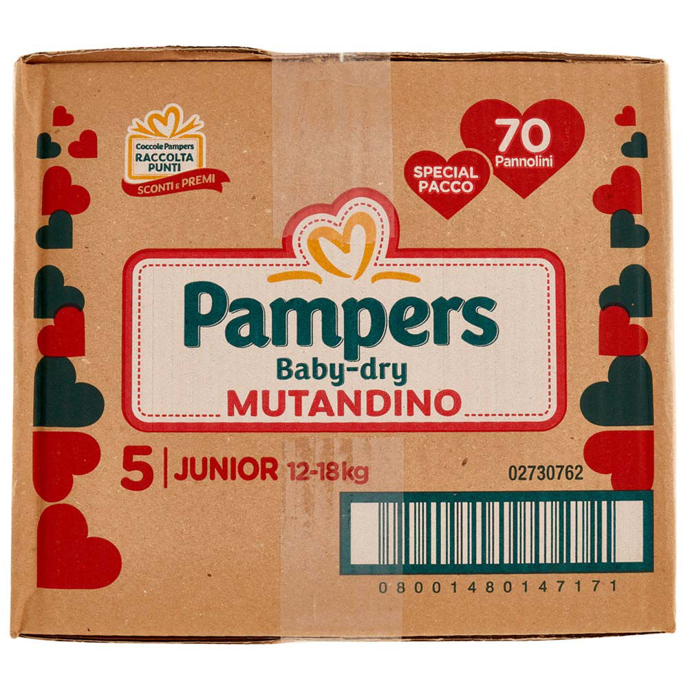 Pannolini mutandino junior tg 5 kg 12-18 pz 70 - Immagine 11