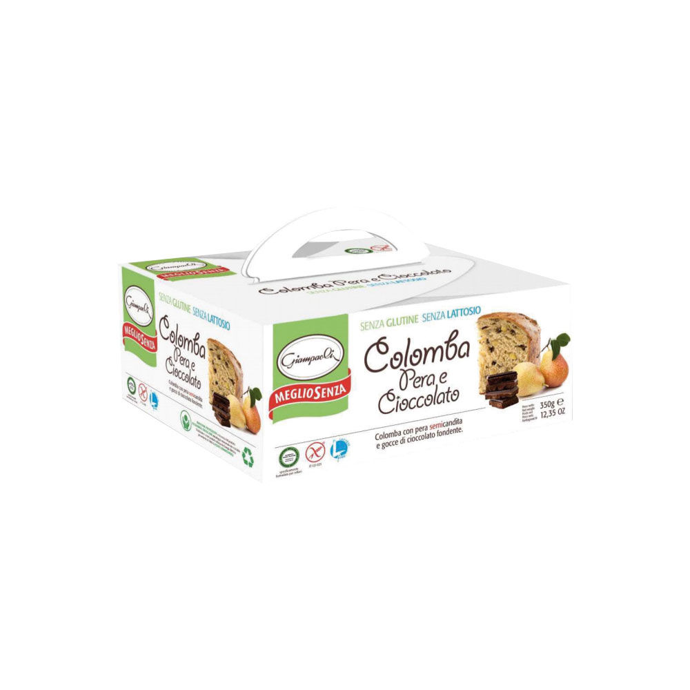 Colomba alle pere e cioccolato senza glutine e senza lattosio 350 gr