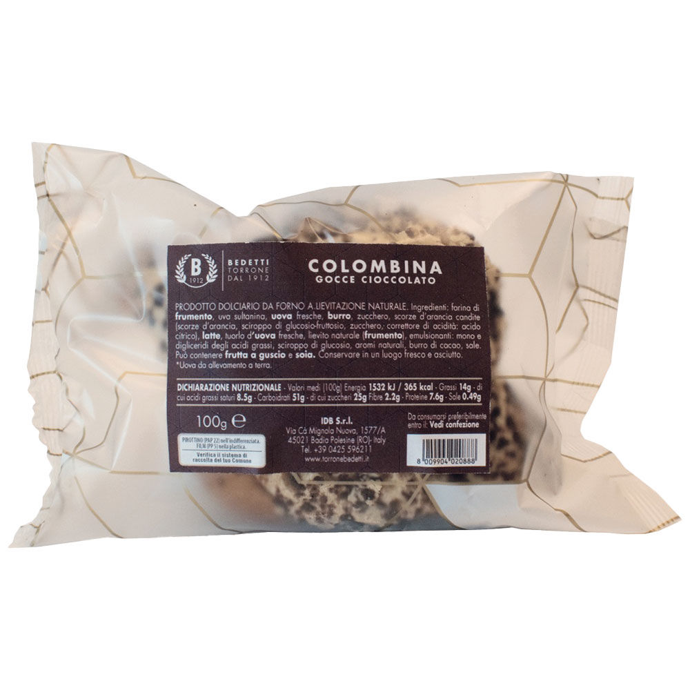 Colombina con gocce di cioccolato 100 gr