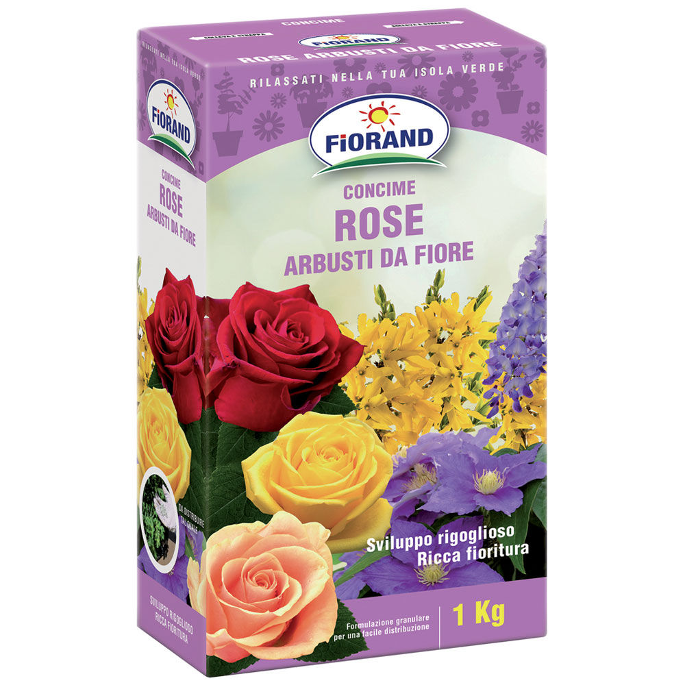 Concime granulare rose e arbusti da fiore kg 1