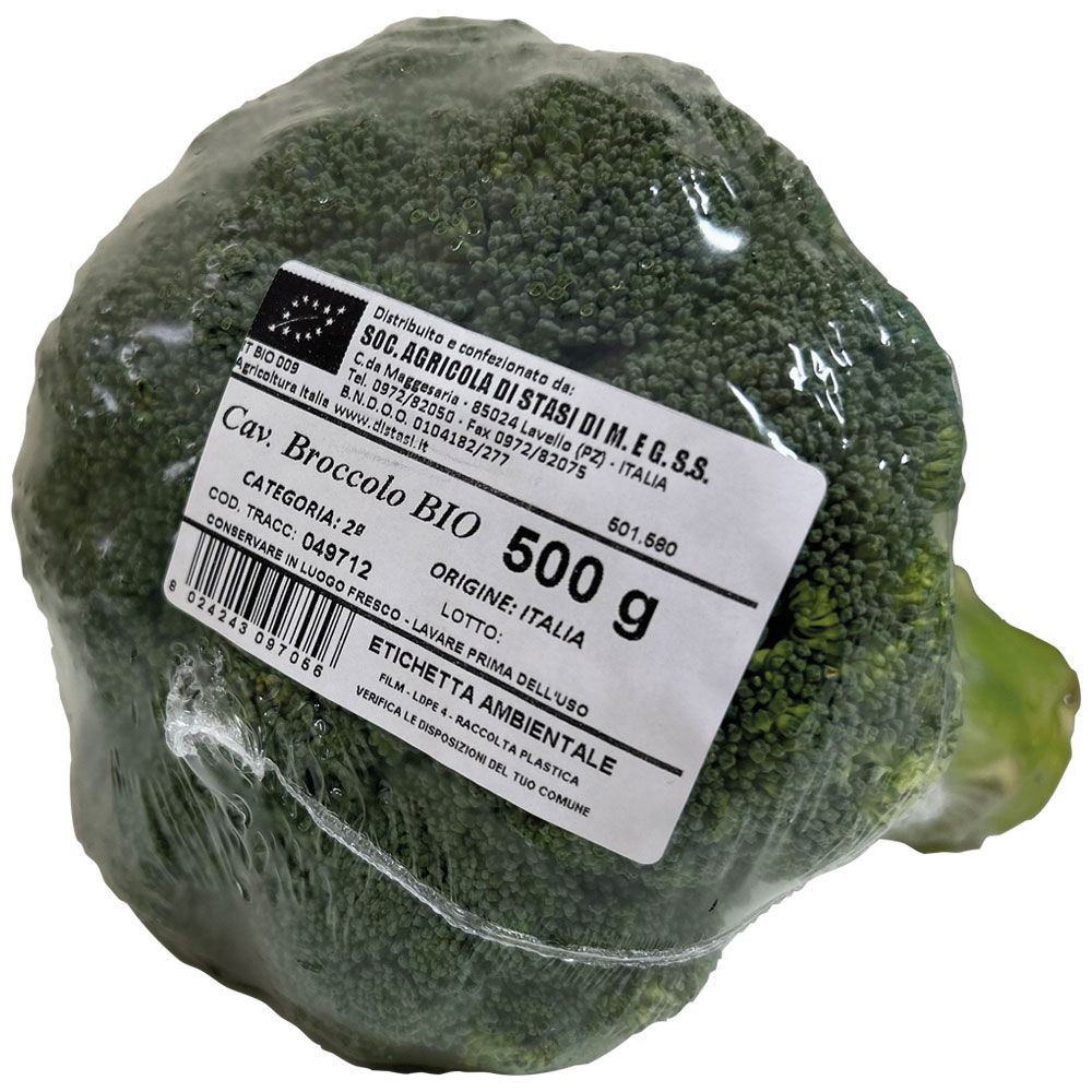 Bio broccoli di cavolo 500gr fowpack