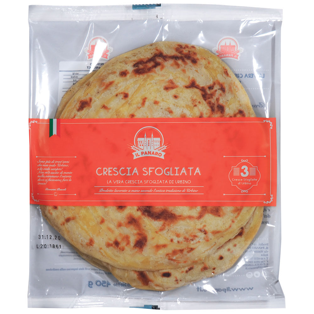 CRESCIA SFOGLIATA DI URBINO IL PANARO  450G - Immagine 11