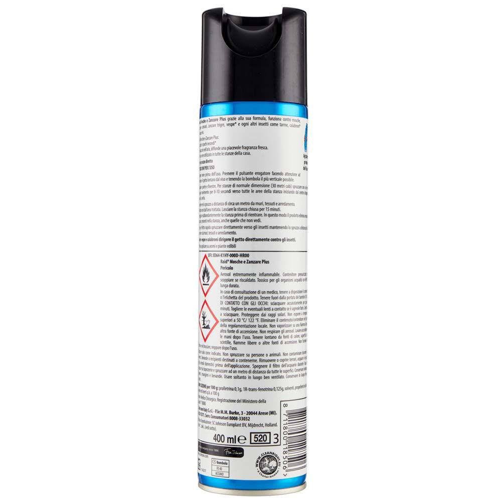 INSETTICIDA SPRAY MOSCHE E ZANZARE ML 400 - Immagine 21