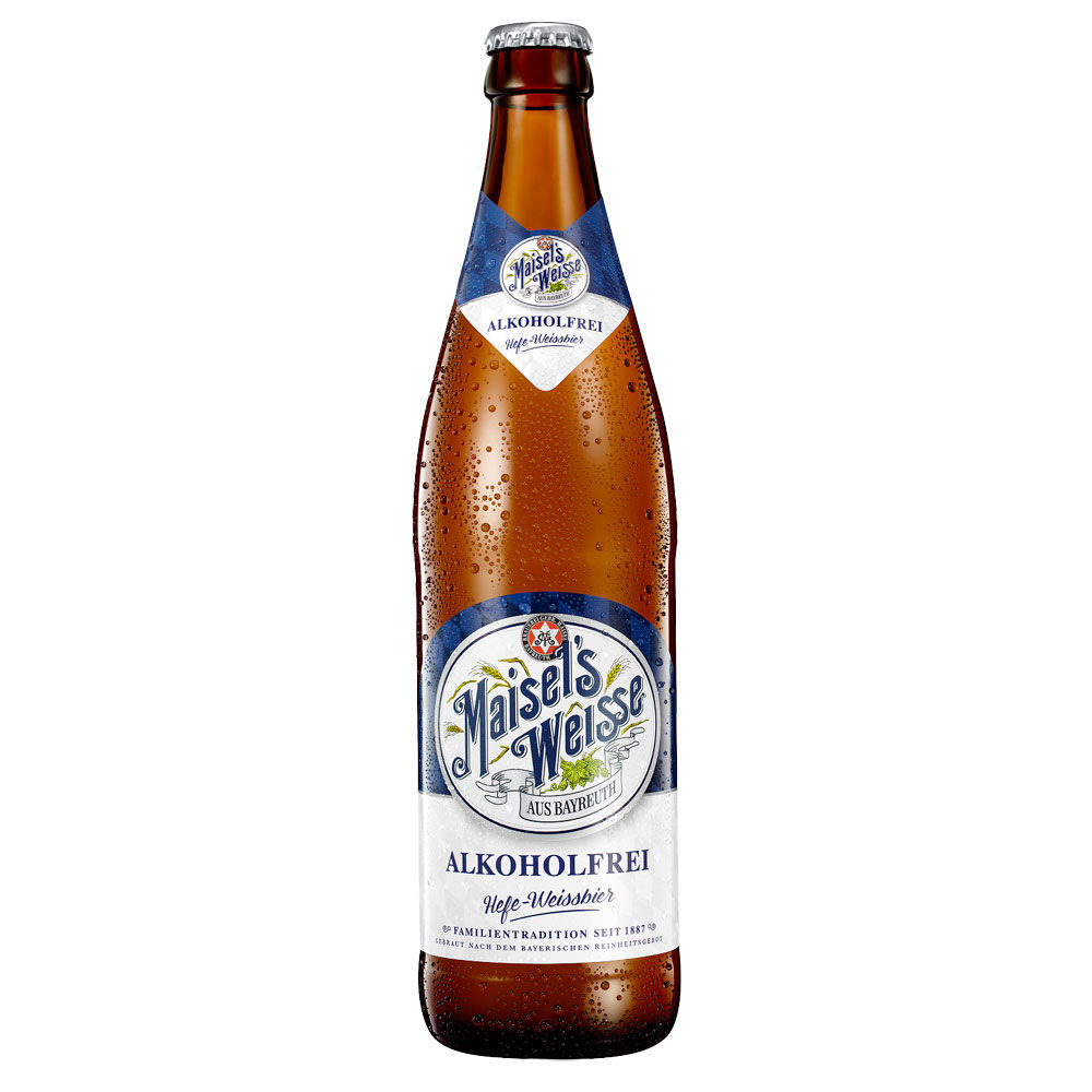 Birra maisel's weissbier analcolica bottiglia ml 500