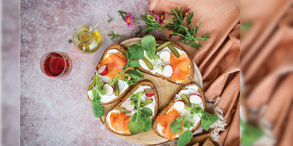 Bruschette al salmone