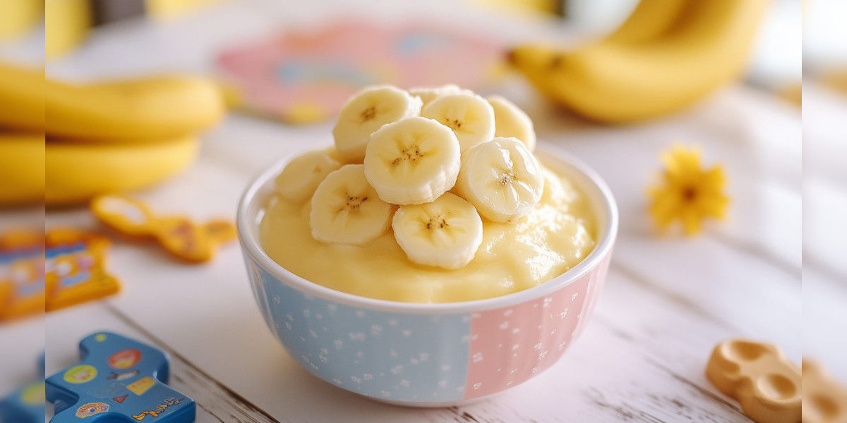 Budino di latte e banana