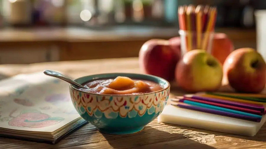 Crema di miglio, mela e prugna