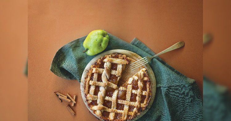 Crostata con pere e cannella