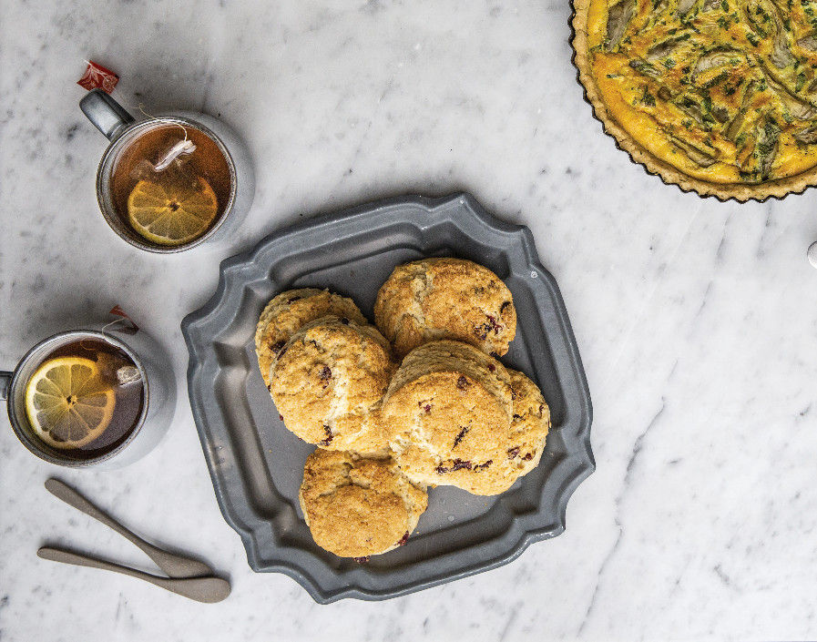 Scones con kefir e mirtilli