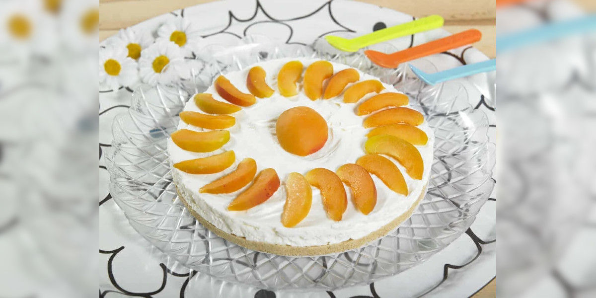 Torta fredda con albicocche