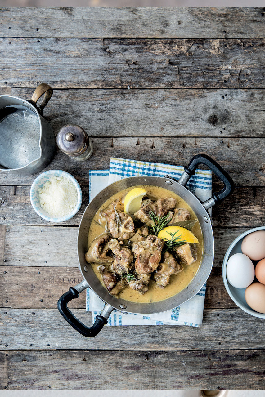 Agnello cacio e uova