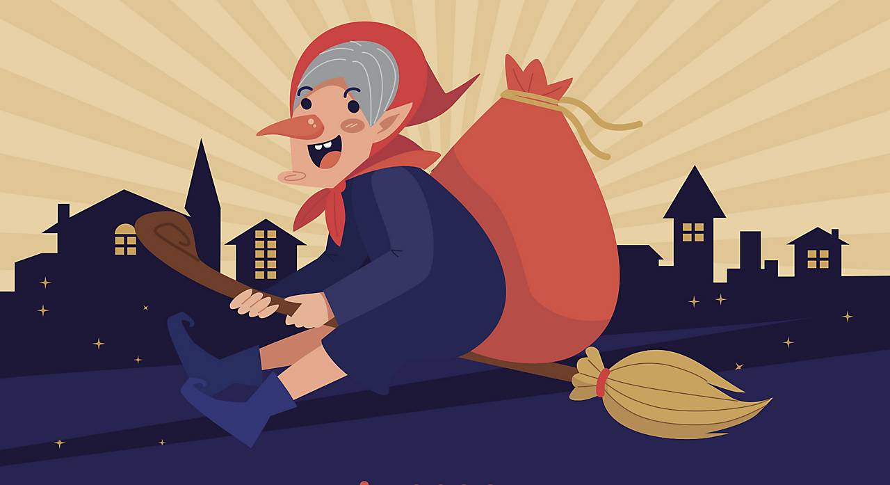 Una Befana nel sacco