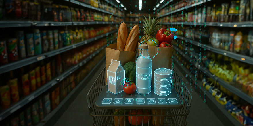 prodotti in corsia supermercato