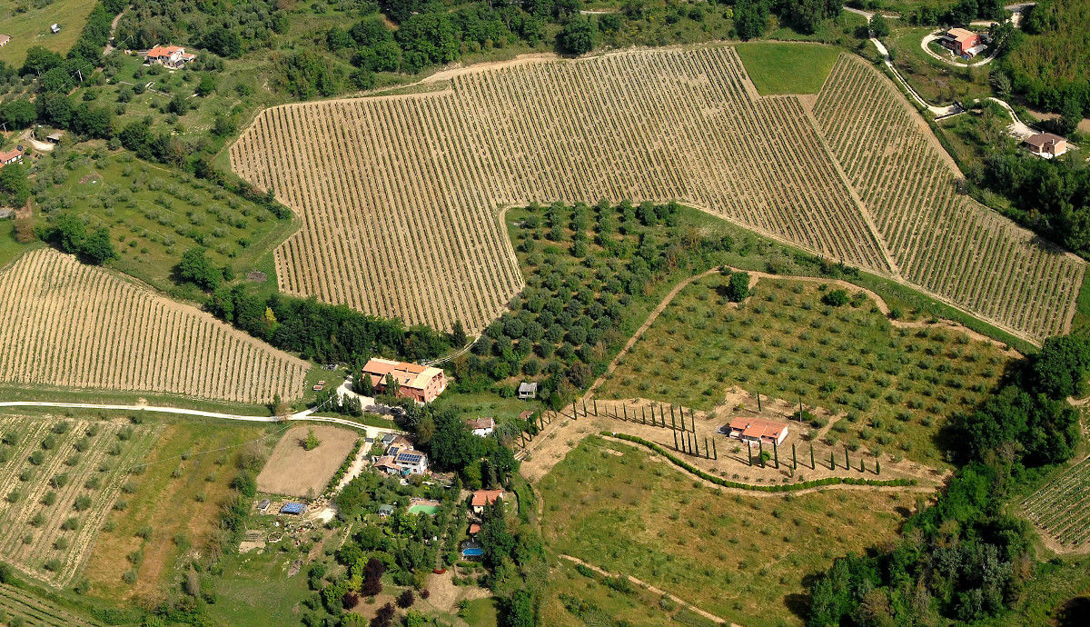 azienda Le Crete vista dall'alto