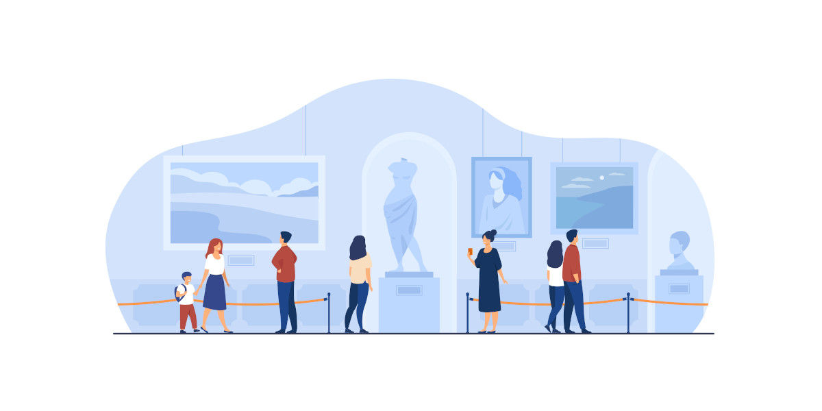 persone in visita a museo