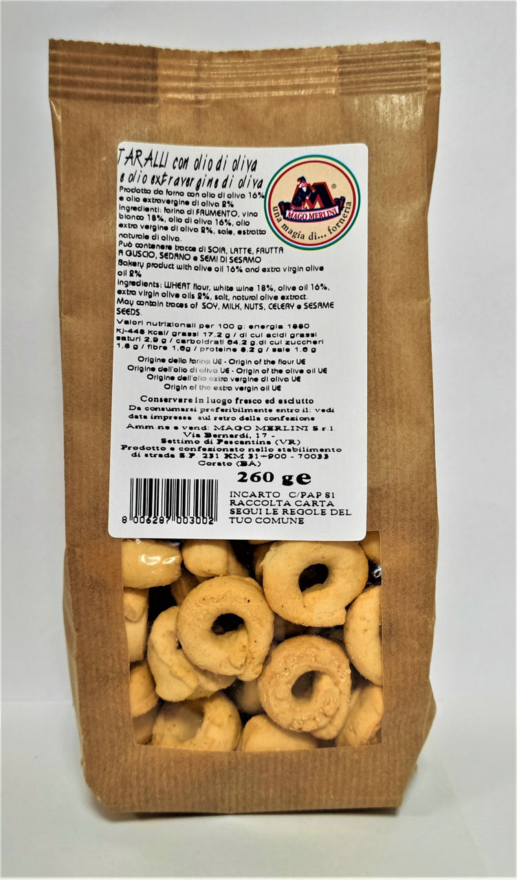 Taralli friabili olio aq 260g