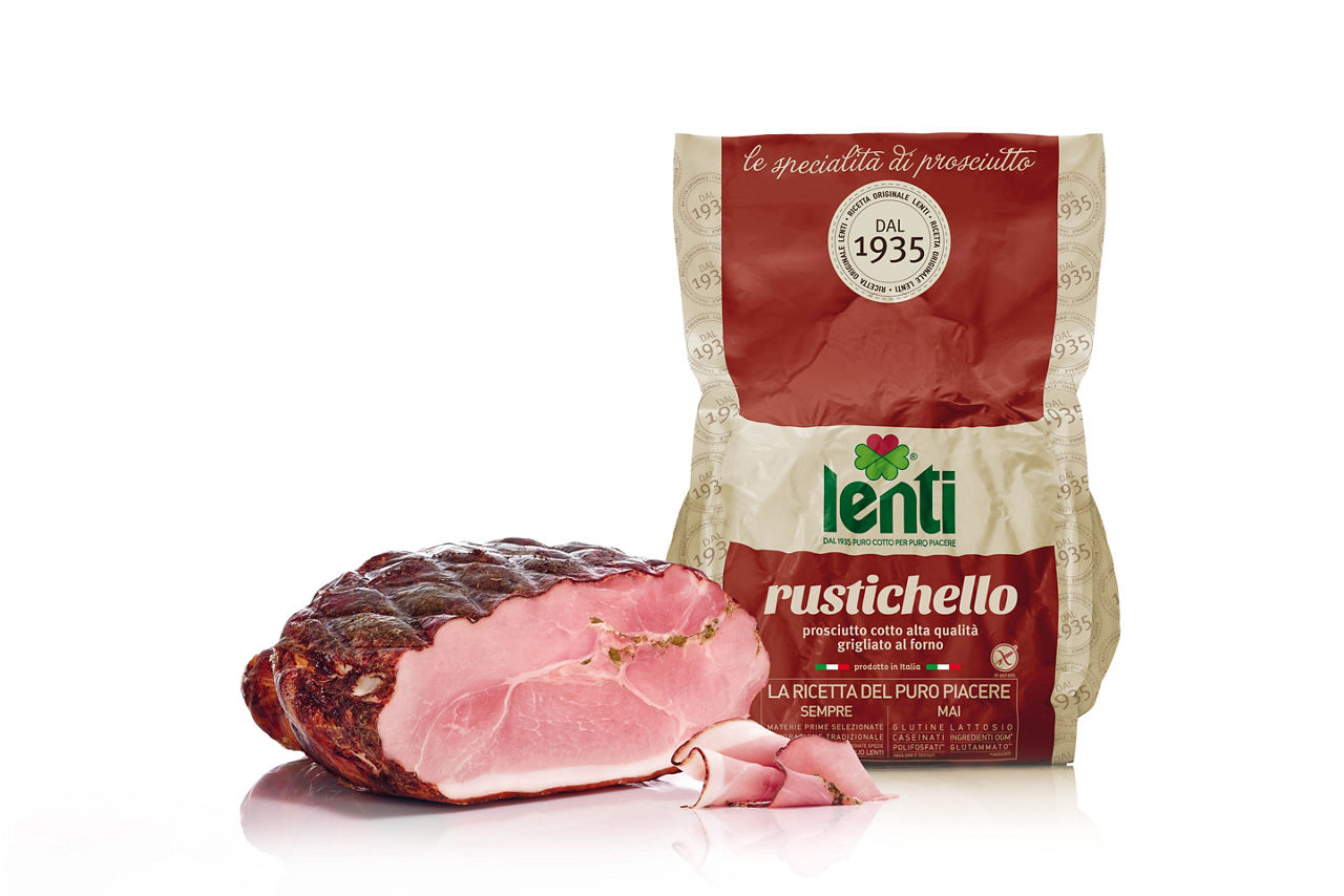 Prosciutto cotto alta qualita' arrosto senza glutine rustichello lenti kg 7 ca