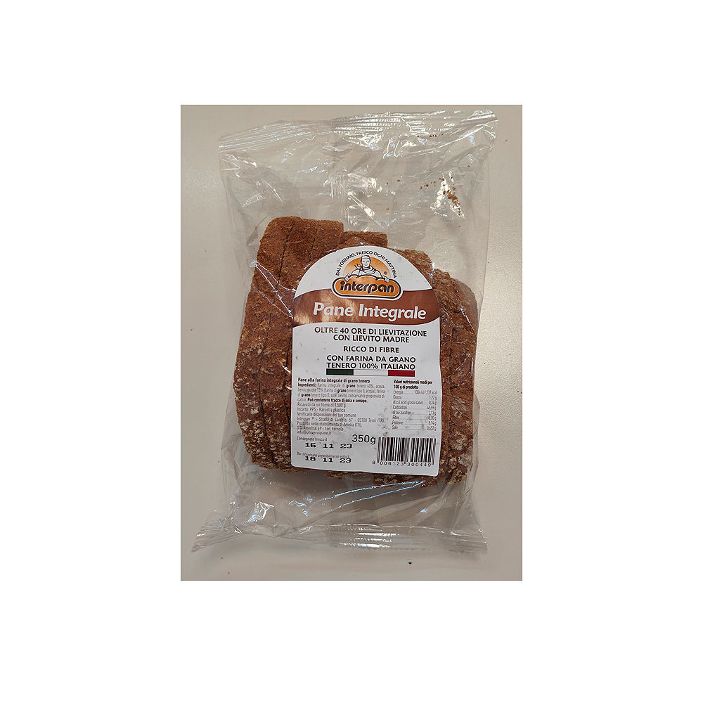 PANE AFFETTATO INTEGRALE INTERPAN CF 350G - 0