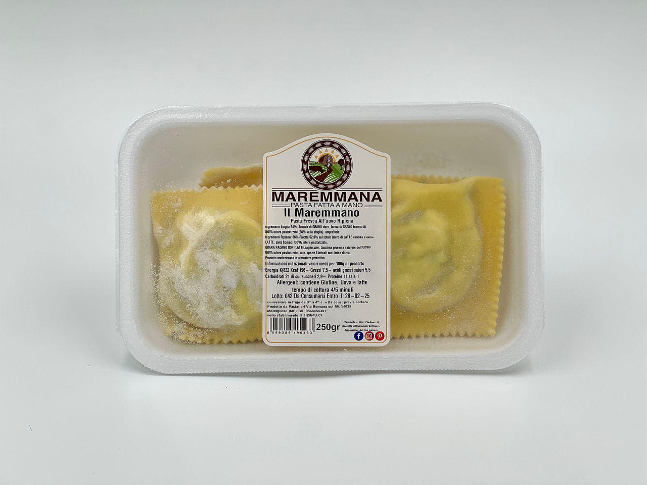 TORTELLO MAREMMANO LAV. A MANO 250G PASTAI - 0
