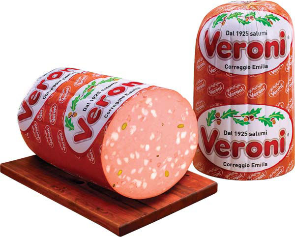 MORTADELLA BOLOGNA IGP S.LUSSO C/PIST. A META' VERONI KG.12,5 CA - 1