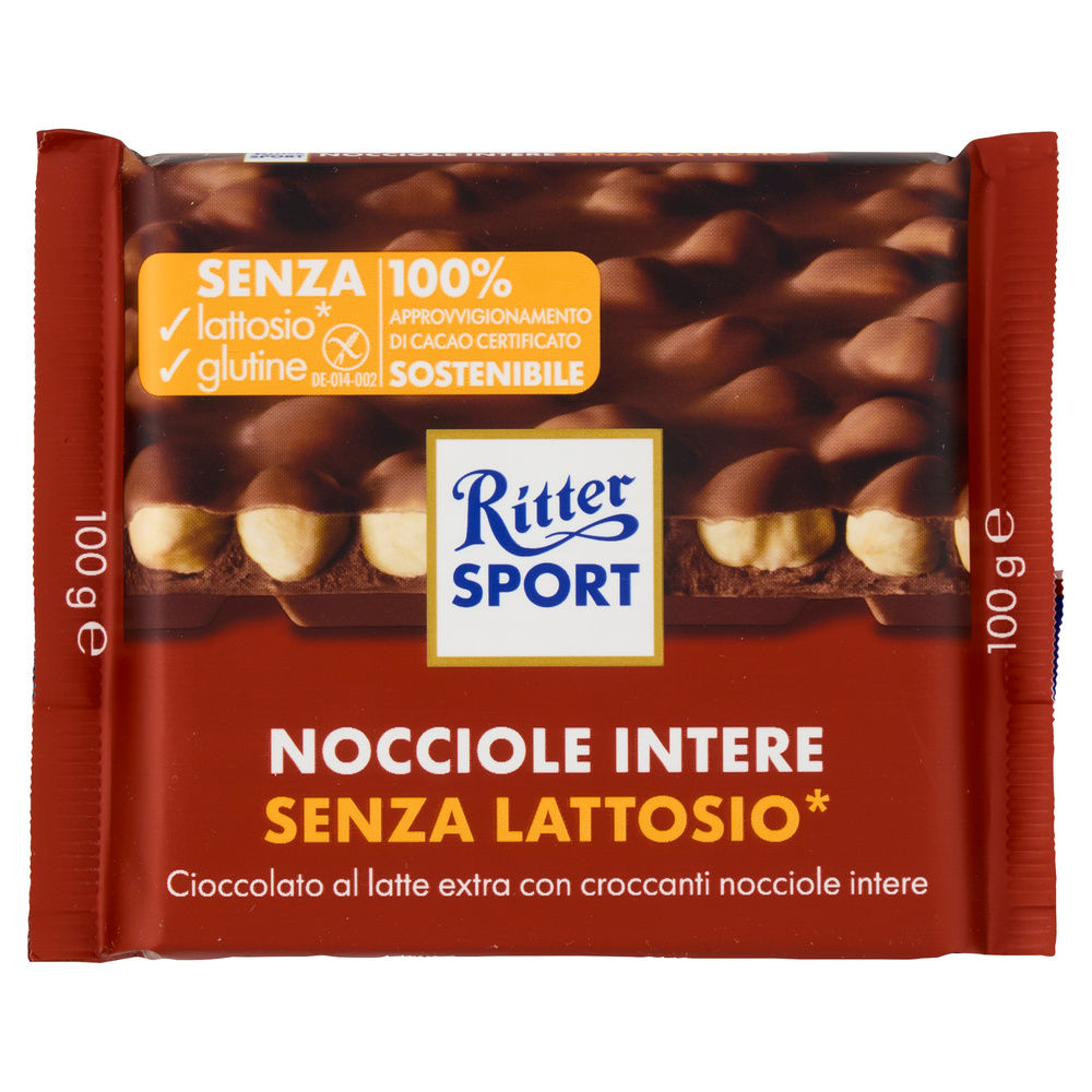 RITTER SPORT SENZA LATTOSIO NOCCIOLE G 100 - 1