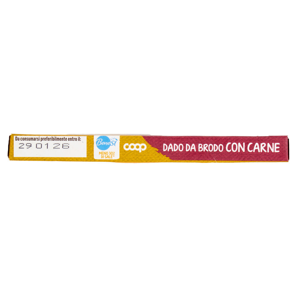 DADO DA BRODO CARNE A RIDOTTO CONTENUTO DI SALE 10 CUBI COOP BENE SÌ G 90 - 2